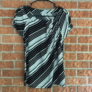Worthington Black and White Top